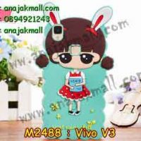 M2488-02 เคสตัวการ์ตูน Vivo V3 ลาย Girl Rabbit A