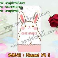 M2631-12 เคสแข็ง Huawei Y6ii ลาย Cute Rabbit