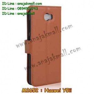 M2652-06 เคสฝาพับ Huawei Y5ii สีน้ำตาล