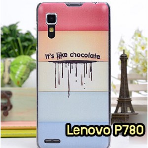 M951-08 เคสแข็ง Lenovo P780 ลาย Chocolate