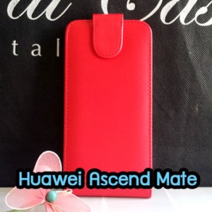 M537-01 เคสฝาพับ Huawei Ascend Mate สีแดง