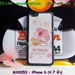 MX0053-02 เคสขอบยางสีดำ iPhone 6 (4.7 นิ้ว) ลาย My Melody I