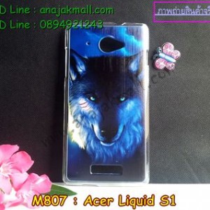 M807-15 เคสแข็ง Acer Liquid S1 ลาย Wolf