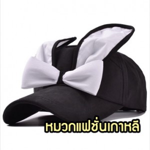 CapW32-04 หมวกแฟชั่นเกาหลี หูกระต่าย D