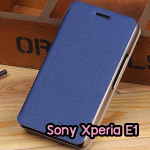 M795-01 เคสฝาพับ Sony Xperia E1 สีน้ำเงิน