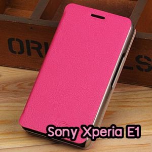 M795-02 เคสฝาพับ Sony Xperia E1 สีกุหลาบ