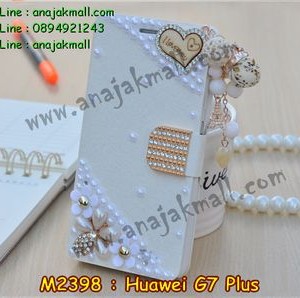 M2398-03 เคสฝาพับคริสตัล Huawei G7 Plus ลาย Love III