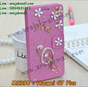 M2398-07 เคสฝาพับคริสตัล Huawei G7 Plus ลาย Music I