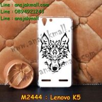 M2444-06 เคสแข็ง Lenovo K5 ลาย Wolf II