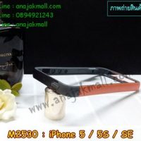 M2530-03 เคสบัมเปอร์ iPhone5 / 5S / SE สีดำ-ส้ม