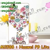 M2588-14 เคสยาง Huawei P9 Lite ลาย Pink Love