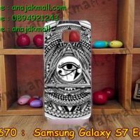 M2670-12 เคสแข็งขอบใส Samsung Galaxy S7 Edge ลาย Black Eye