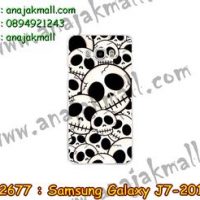 M2677-11 เคสยาง Samsung Galaxy J7-2016 ลาย Skull II
