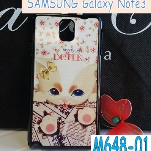 M648-01 เคสแข็ง Samsung Galaxy Note 3 ลาย Lovely Pet