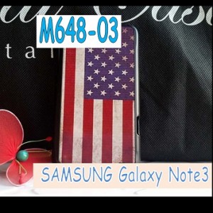 M648-03 เคสแข็ง Samsung Galaxy Note 3 ลาย USA