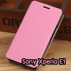 M795-04 เคสฝาพับ Sony Xperia E1 สีชมพู