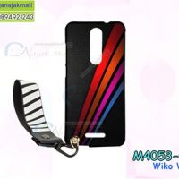 M4053-04 เคสยาง Wiko View ลาย BX06 พร้อมสายคล้องมือ