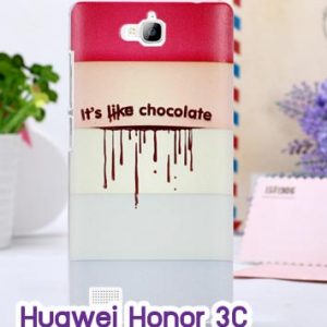 M755-02 เคสแข็ง Huawei Honor 3C ลาย Chocolate