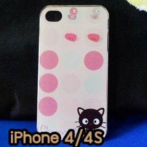 M734-02 เคสแข็ง iPhone 4S/4 ลาย Black Cat