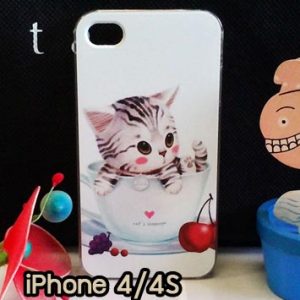 M734-08 เคสแข็ง iPhone 4S/4 ลาย Sweet Time