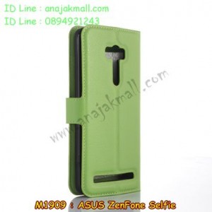 M1909-04 เคสฝาพับ ASUS ZenFone Selfie (ZD551KL) สีเขียว