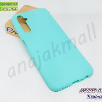 M5497-03 เคสยาง Realme6 สีเขียวมินท์