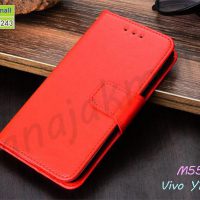 M5561-02 เคสหนังฝาพับ Vivo Y11 2019 สีแดง