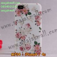 M734-20 เคสแข็ง iPhone 4S/4 ลาย Flower I