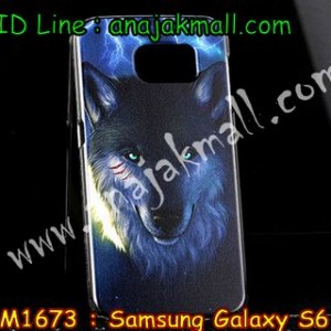 M1673-14 เคสแข็ง Samsung Galaxy S6 ลาย Wolf