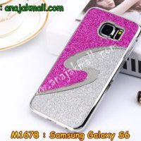 M1678-01 เคสแข็ง Samsung Galaxy S6 ลาย Pink Curve