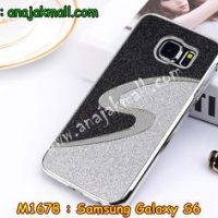 M1678-04 เคสแข็ง Samsung Galaxy S6 ลาย Black Curve