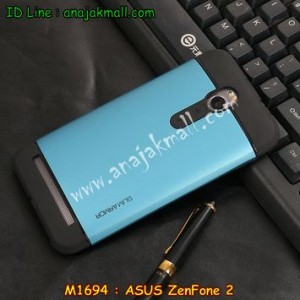M1694-07 เคสทูโทน ASUS ZenFone 2 (ZE551ML) สีฟ้า