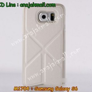 M1704-02 เคสแข็ง Samsung Galaxy S6 ตั้งได้สีขาว