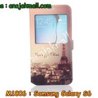 M1806-04 เคสโชว์เบอร์ Samsung Galaxy S6 ลายหอไอเฟล II