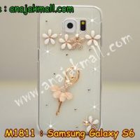 M1811-02 เคสประดับ Samsung Galaxy S6 ลาย Ballet Flower