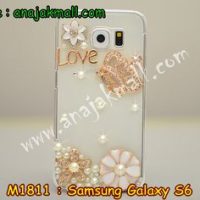 M1811-06 เคสประดับ Samsung Galaxy S6 ลายมงกุฏรัก