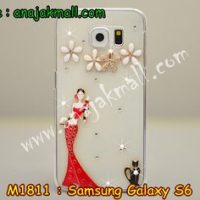 M1811-07 เคสประดับ Samsung Galaxy S6 ลาย Lady Party