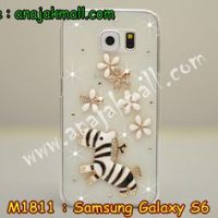 M1811-08 เคสประดับ Samsung Galaxy S6 ลาย Zebra