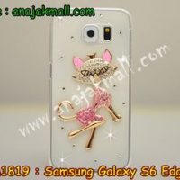 M1819-03 เคสประดับ Samsung Galaxy S6 Edge ลาย Cute Cat