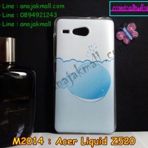 M2014-09 เคสยาง Acer Liquid Z520 ลายปลาวาฬ