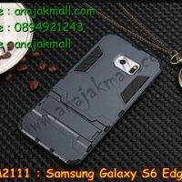 M2111-04 เคสโรบอท Samsung Galaxy S6 Edge สีดำ