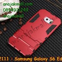 M2111-06 เคสโรบอท Samsung Galaxy S6 Edge สีแดง