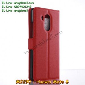M2190-03 เคสฝาพับ Huawei Mate 8 สีแดง