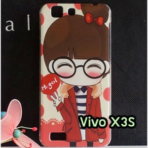 M1256-03 เคสแข็ง Vivo X3S ลาย Hi Girl