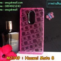 M2349-05 เคสยางใส Huawei Mate 8 ลาย Window สีกุหลาบ