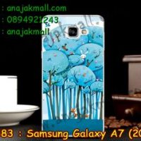 M2383-03 เคสแข็ง Samsung Galaxy A7(2016) ลาย Blue Tree