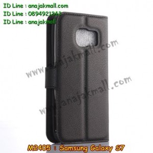 M2405-01 เคสฝาพับ Samsung Galaxy S7 สีดำ