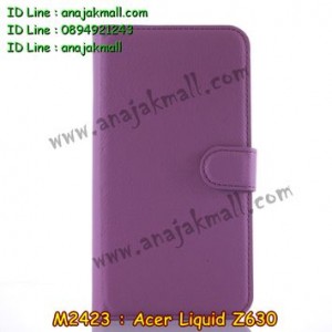 M2423-07 เคสฝาพับ Acer Liquid Z630 สีม่วง