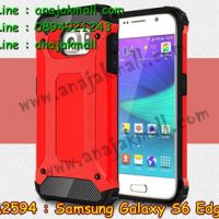 M2594-01 เคสกันกระแทก Samsung Galaxy S6 Edge Armor สีแดง