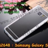 M2648-03 เคสกรอบนิ่มหลังกระจกเงา Samsung Galaxy S7 สีดำ
